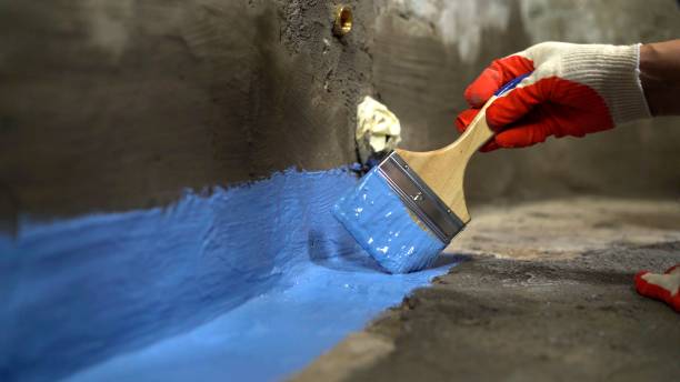 Commercial Basement Waterproofing project at a Marne, MI business property by SJ Waterproofing Pros